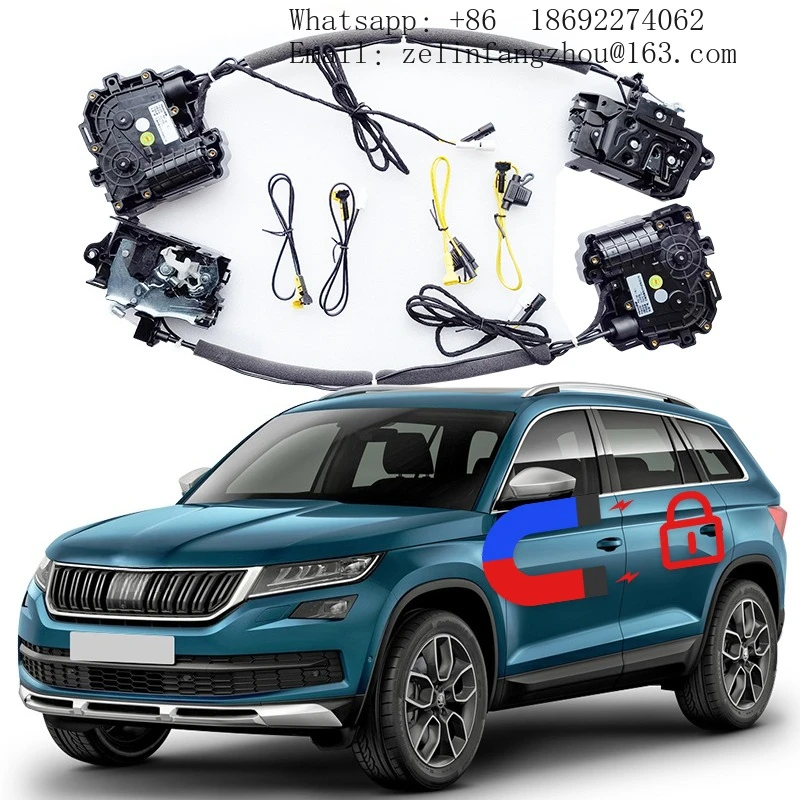 

Для Skoda Kodiaq: Электрический доводчик двери, модифицированный под электронный замок, с функцией мягкого закрывания (Soft Close)
