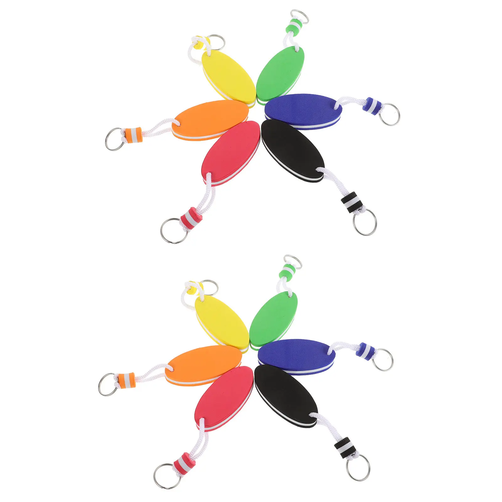 12 Pcs Keychain Boat Float Floating Chains for Boats Ring Charm Floatable Keychains