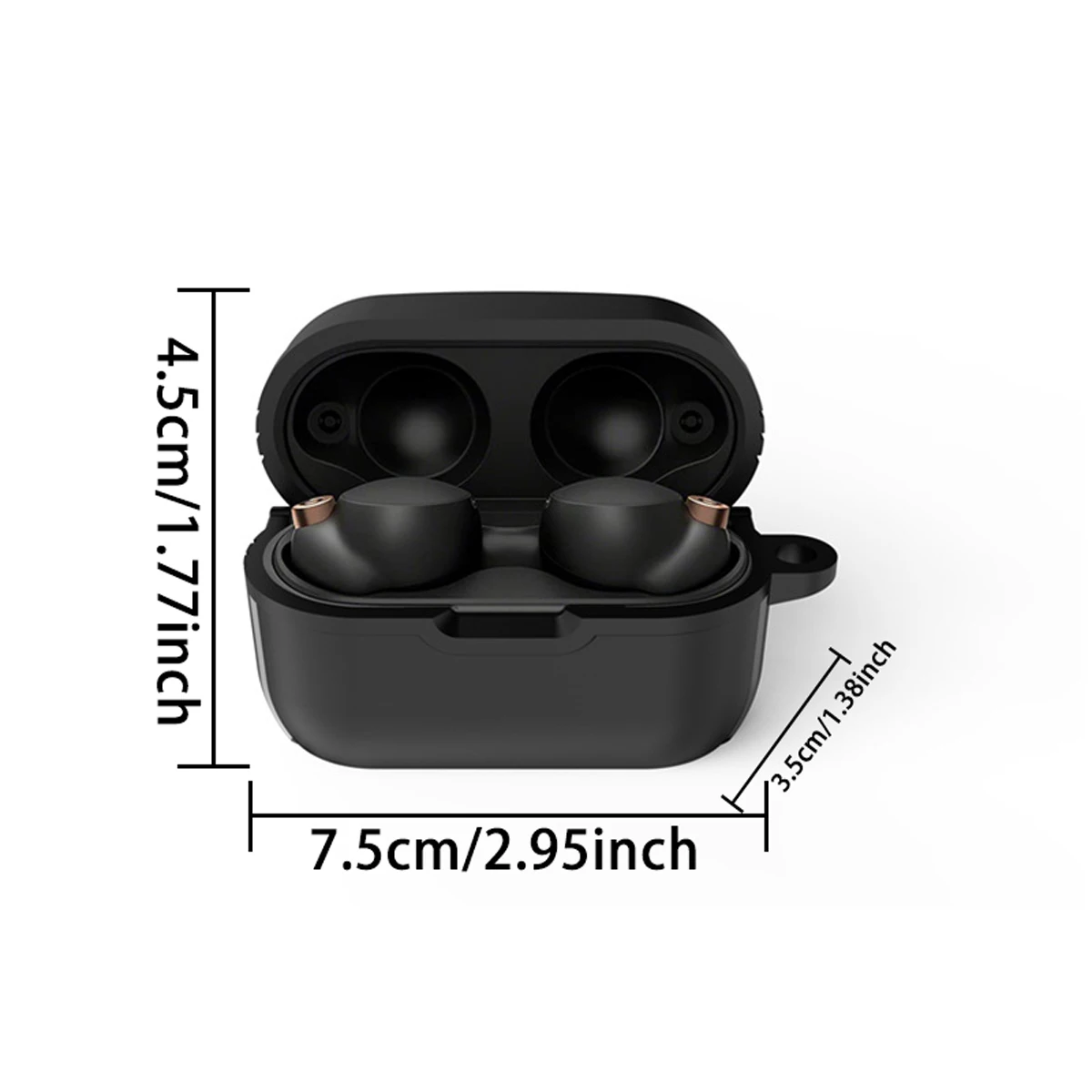 Integrated Protective Case for Sony WF-1000XM4 Wireless Bluetooth Earphone TPU Soft Shell