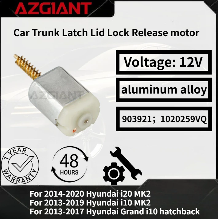 

For 2014-2020 Hyundai i20 MK2/i10 2013-2019 Car Trunk Latch Lid Lock Release motor Brand new parts Auto Accessories OEM 903921