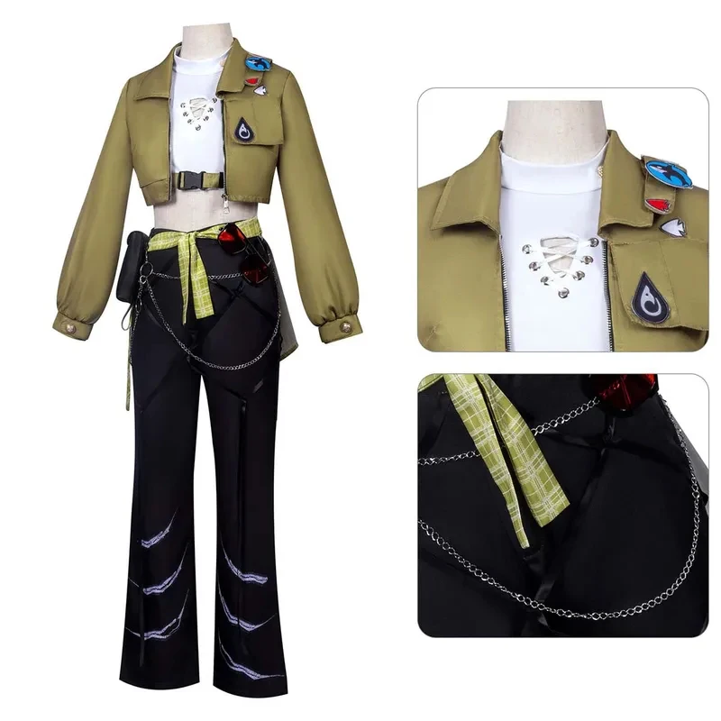 

Adult Woman Game Arknights Skadi Cosplay Costume fg8'.