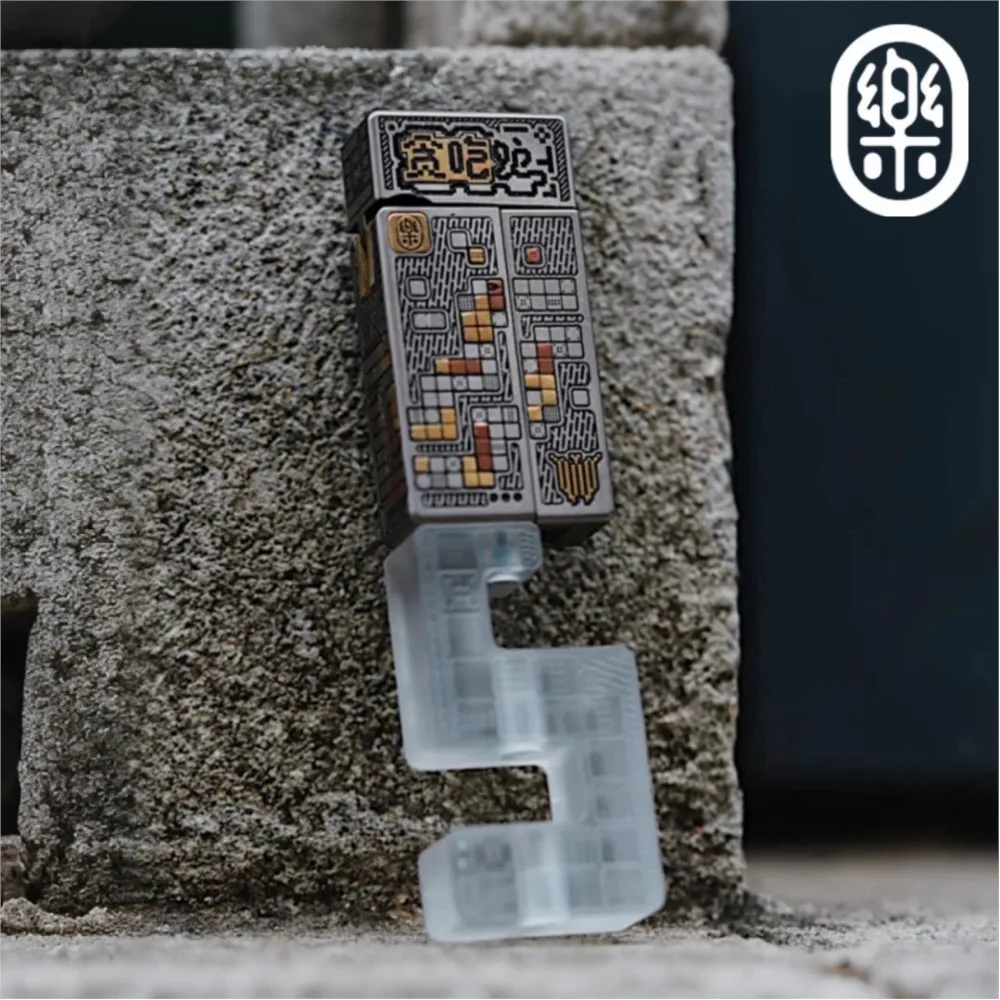 YOLO EDC 스네이크 NO FIRE 푸시 슬라이더 티타늄 각인 스트레스 해소 장난감 핑거 스피너 피젯 슬라이더 한정판 77