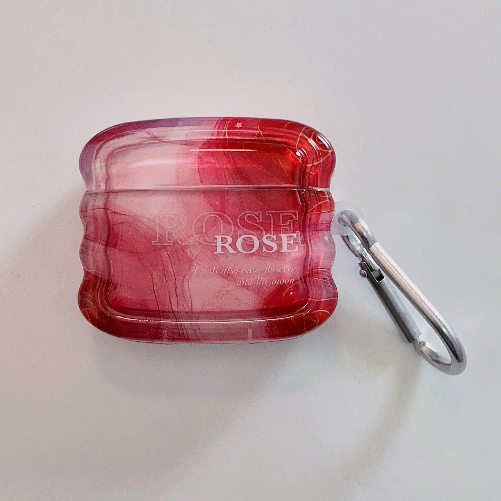 

Ins Graffiti Rose Case for Apple Airpods Pro 2nd Protective Case Bluetooth Earphone Case For Airpods 4 3 1/2 Cover With Keychain