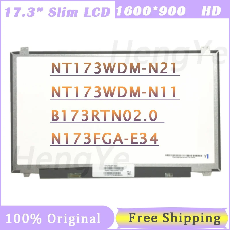 Substituição do Painel do Painel do Painel do Lcd Nt173wdm-n21 Nt173wdm N21 N11 B173rtn02.0 1600×900 Edp 30 Pinos 173”
