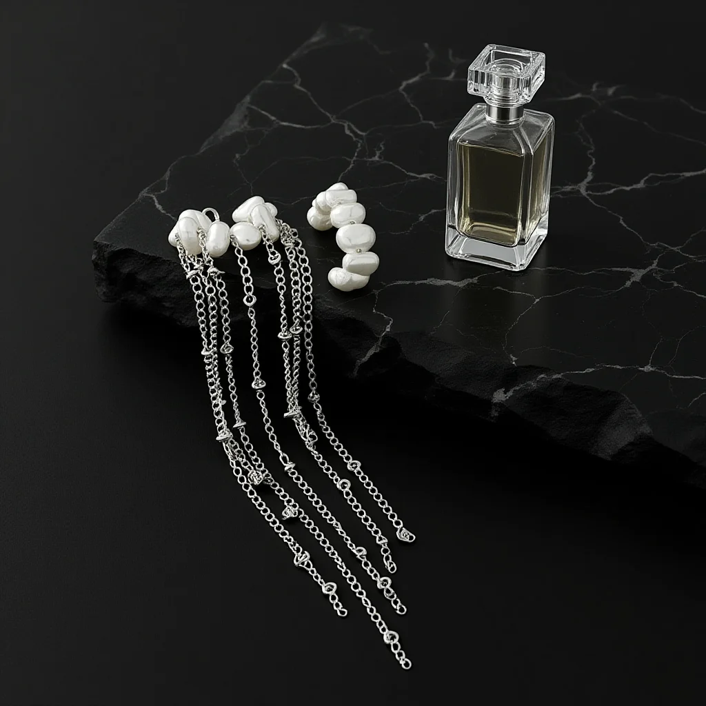 Long Chain Tassel Earrings Electroplated Alloy Ear Jewelry Ear Cuff Dangle Non-Piercing Ear Cuff For Friend Gatherings Layered