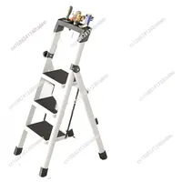 Folding tool ladder Carbon steel portable folding storage Space saving herringbone ladder Thickened folding ladder