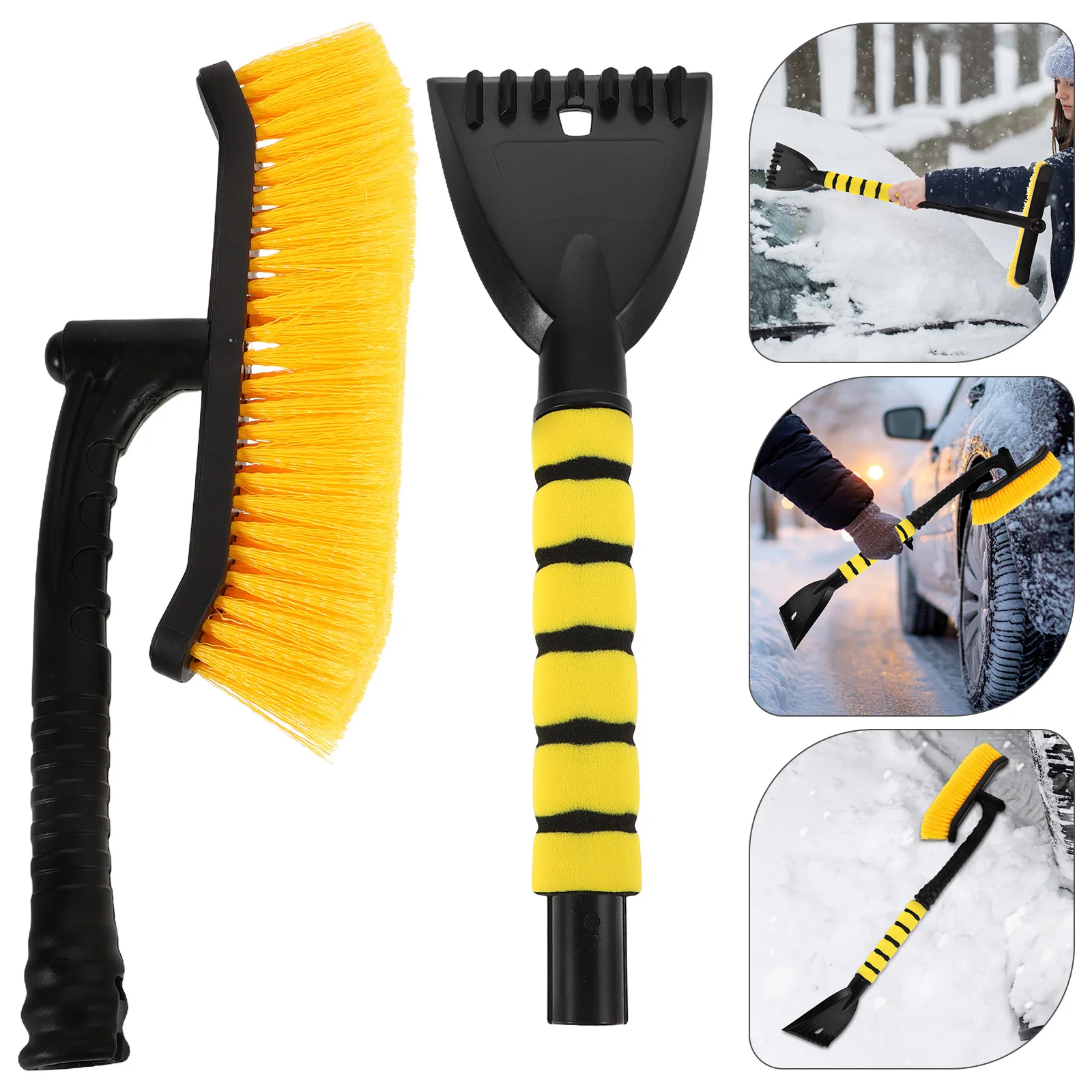 

Multifunctional Snow Removal Brush for Cars Trucks Suvs Scratch Resistant Windshield Ice Scraper Winter Essential Auto Exterior
