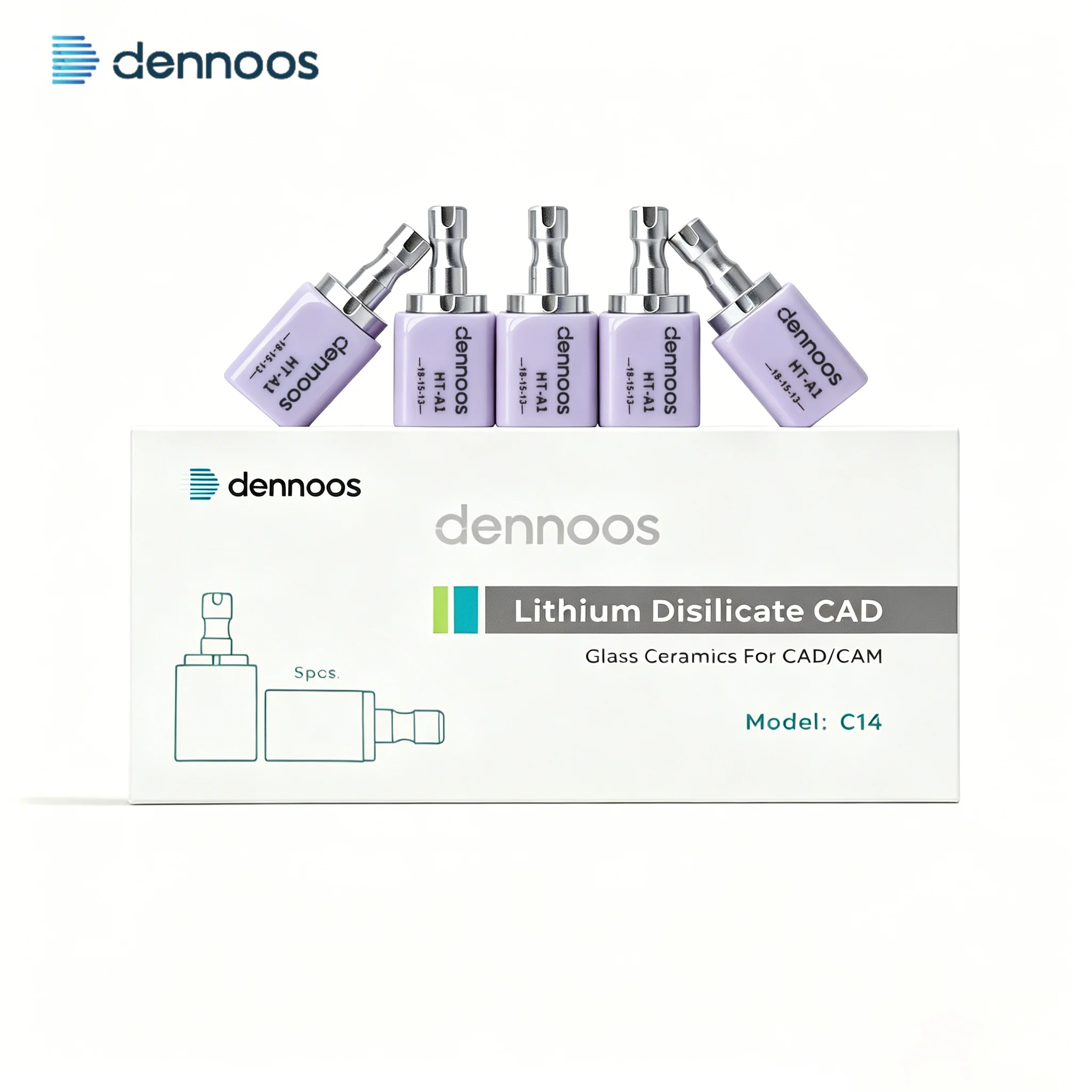 Lithium Disilicate LT/HT or CAD CAM Sirona Cerec Milling System Veneer Translucency Materials Emax Glass Ceramic Blocks