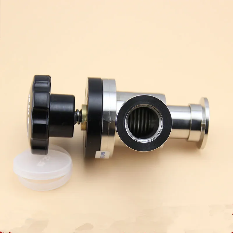 L-typ Y-type Manual High Vacuum Flapper Valve KF-16 KF-25KF-40 KF-50 KF Vacuum Angle Valve Baffle Valve SS304