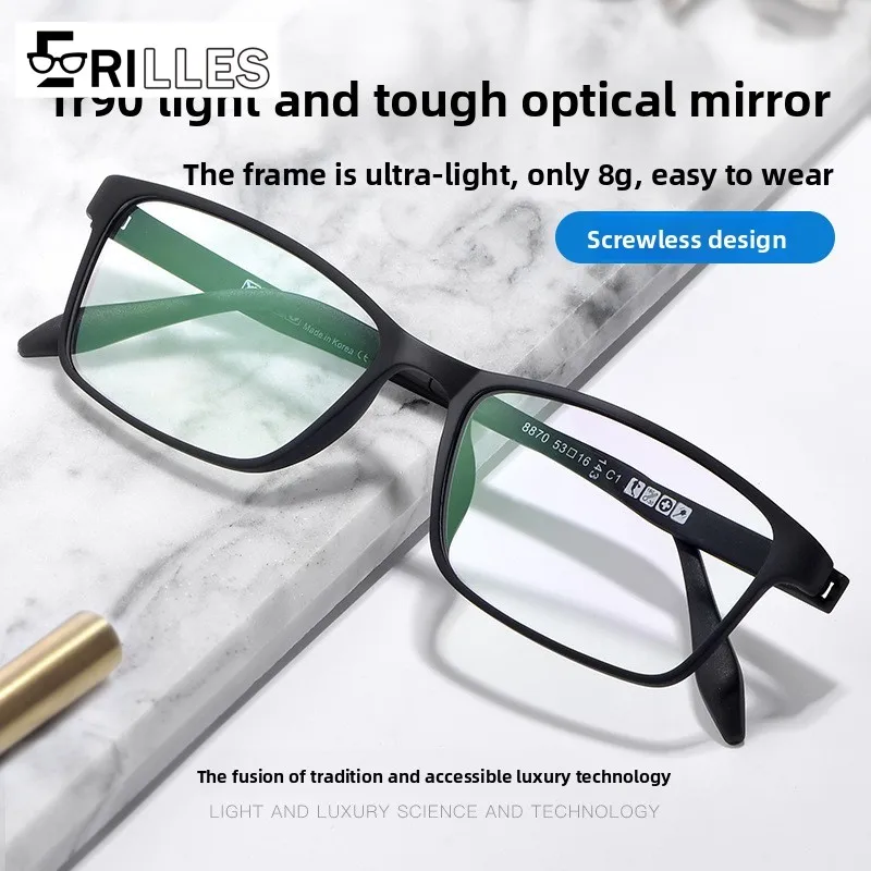 

Сверхлегкая оправа для очков TR90, круглая полнокадровая конструкция, винтажный ретро-стиль, художественные легкие очки для повседневной моды