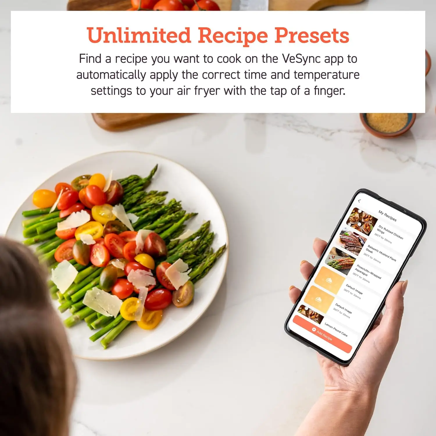 مقلاة هوائية ذكية مع تحكم بشاشة تعمل باللمس ، محمصة ، طباخ وكتاب طهي ، تطبيق ، 5.8 طن برو جين ، كتاب طهي الوصفات ، فرن + وصفة عبر الإنترنت ، 11 في 1