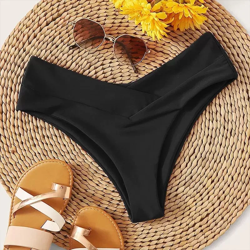 

Newest Sexy Swimwear Women Briefs Bikini Bottom Brazilian Thong Swimsuit Classic Cut Bottoms Biquini Swim Short Ladies Swimsuit
