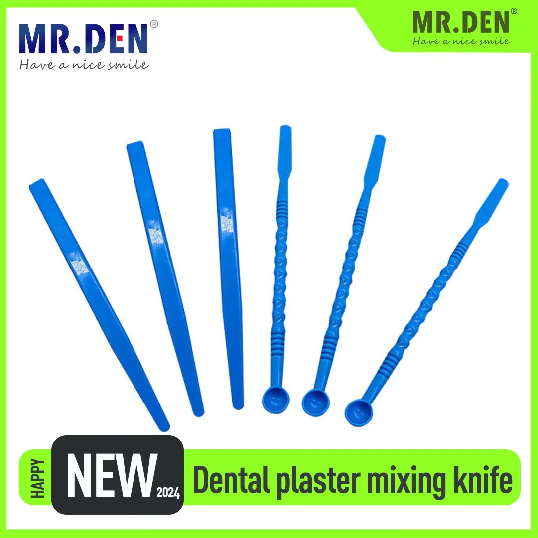 

MR DEN ABS Plastic Mixing Knife Dental Plaster Mixing Knife Impression Mixing Knife Dental Material Consumable Tools With Spoon