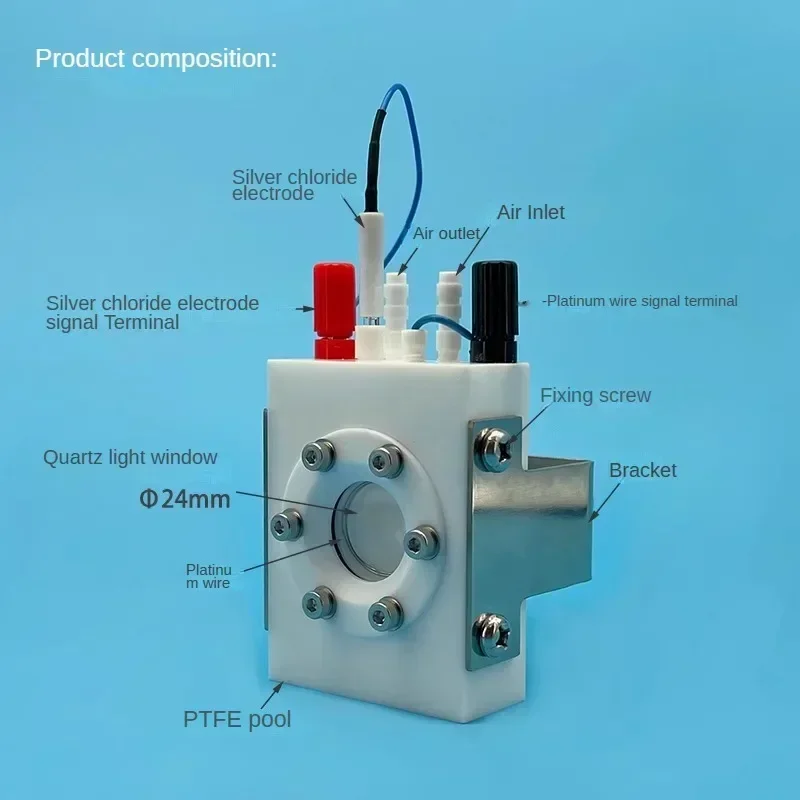 K051 sealed photoelectrochemical cell (working electrode pieces can be quickly loaded and unloaded)