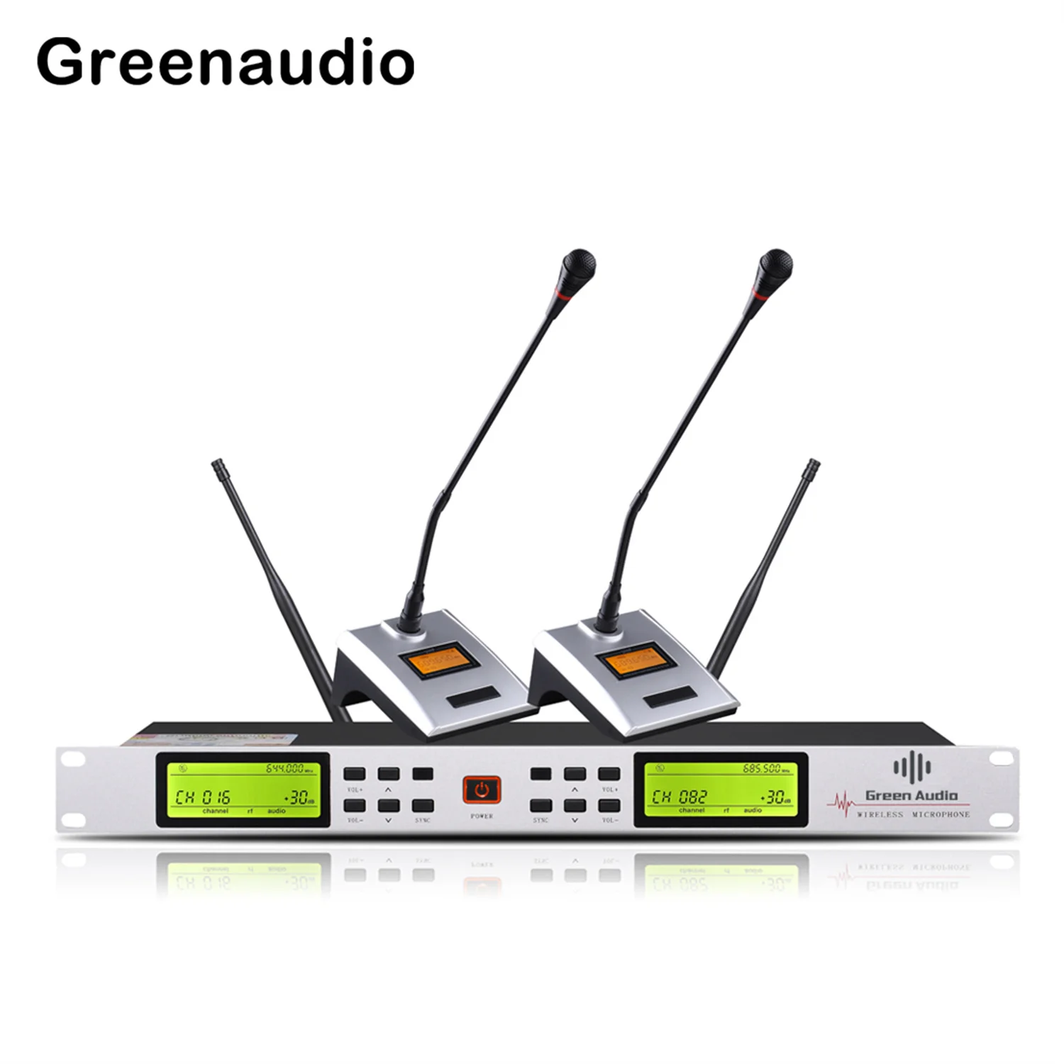 GAW-L500 mikrofon nirkabel UHF profesional kualitas tinggi dengan jarak transmisi 100 meter