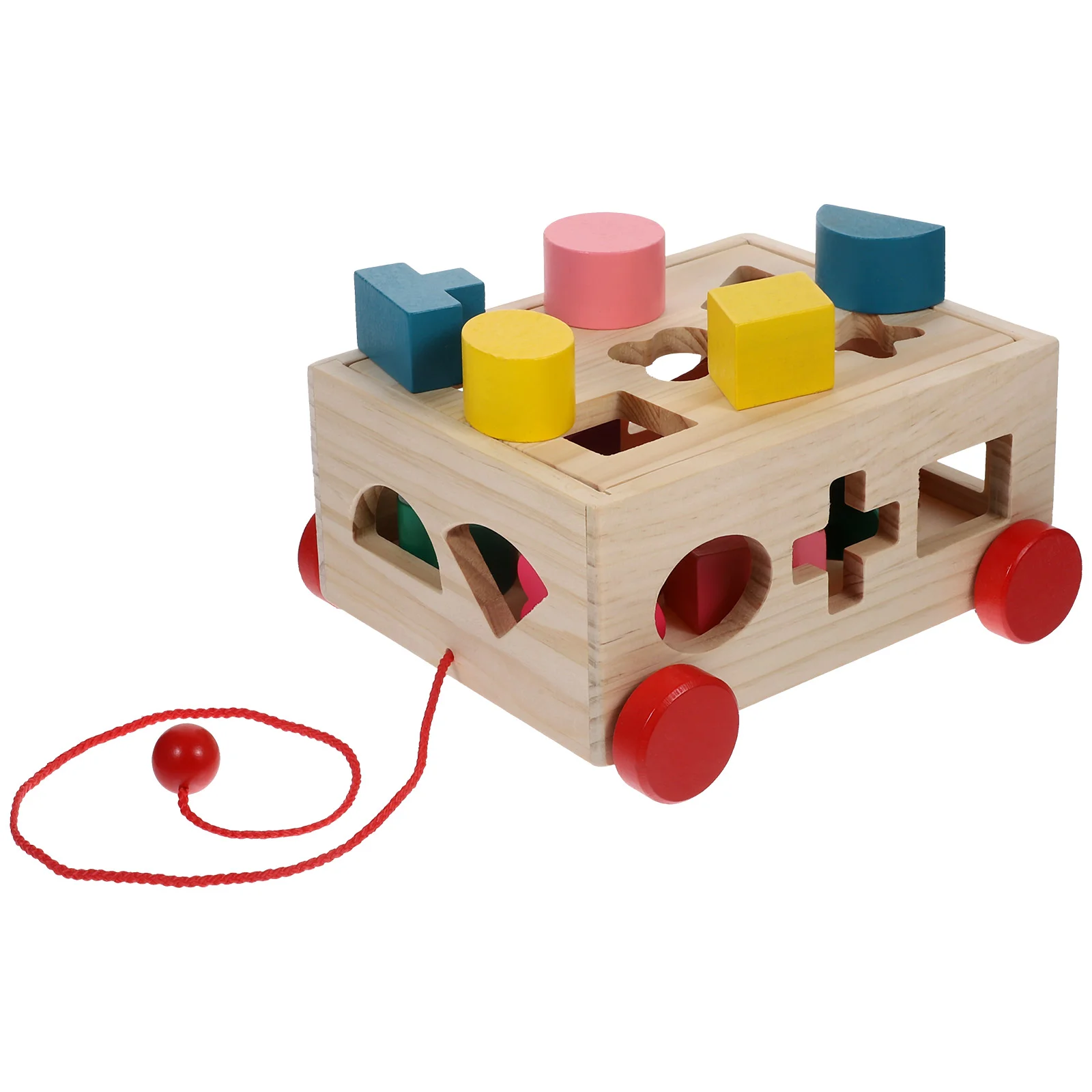 

Brain Game Toddler Toys Kids Wooden Multifunction Educational Block Children Geometrical Sorting Blocks