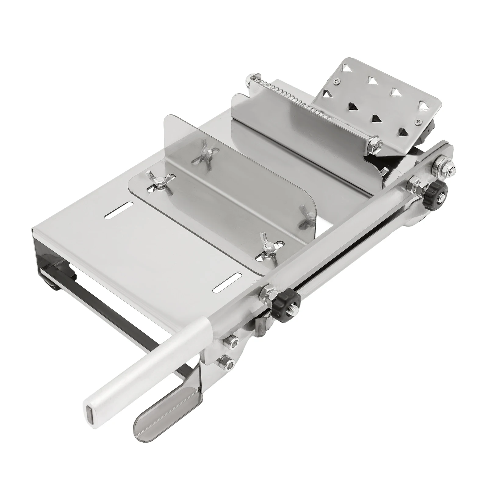 

Stainless Steel Manual Meat Slicer Slicing Machine Frozen Meat Beef Bones Cutter