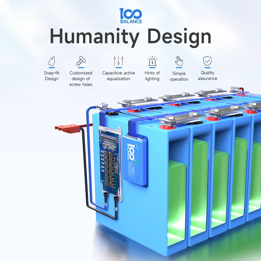 Daly Active Balancer 1A 4s 12V 8s 12s 13s 16s LiFePO4 BMS 10s 36V with Active Equalizer for LiFePO4 Li-ion Battery image 2