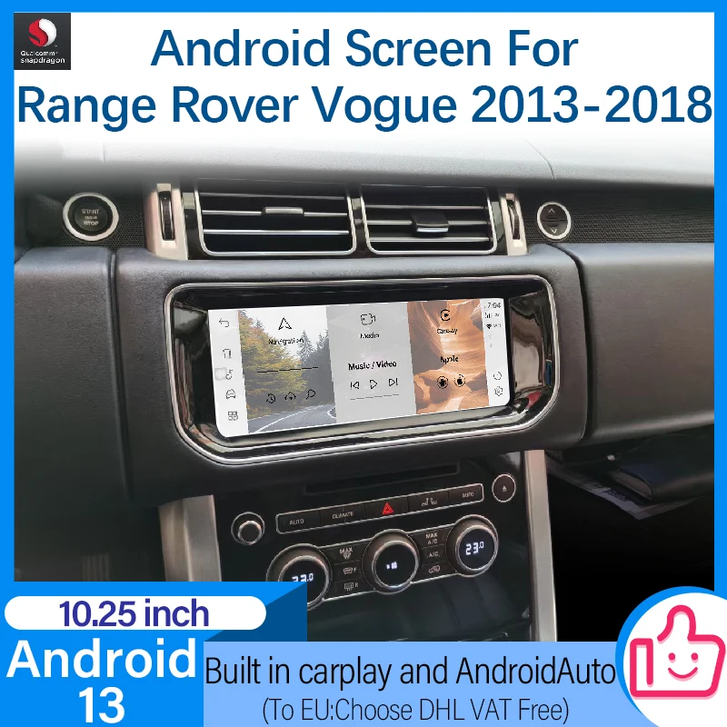 

Car Radio Player GPS Navi For Land Rover Range Rover vogue Android 13 128G Wireless Carplay Auto Navigation Multimedia Player