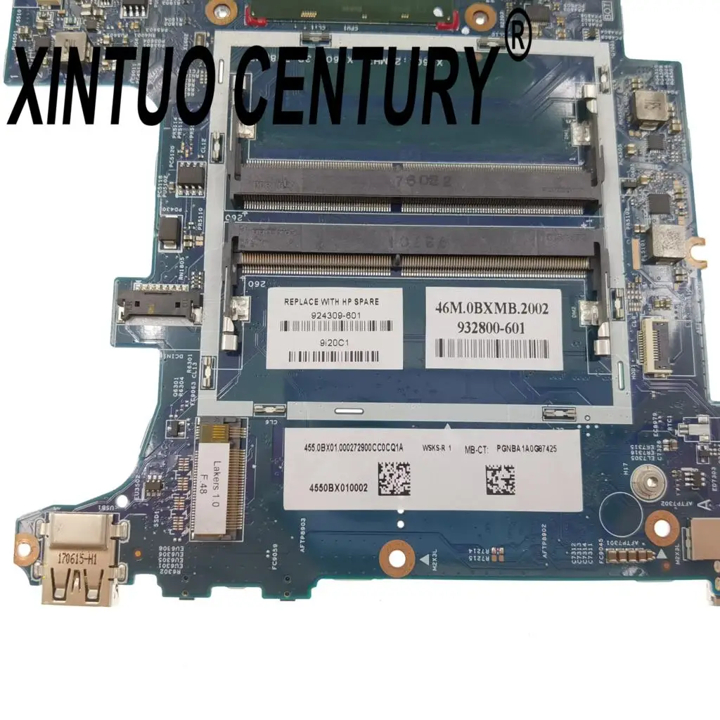 Imagem -04 - para hp Envy X360 15-bp Ddr4 com Sr341 I77500u Cpu Laptop Motherboard 16882100 Testado 924309601 924309501 932800-601