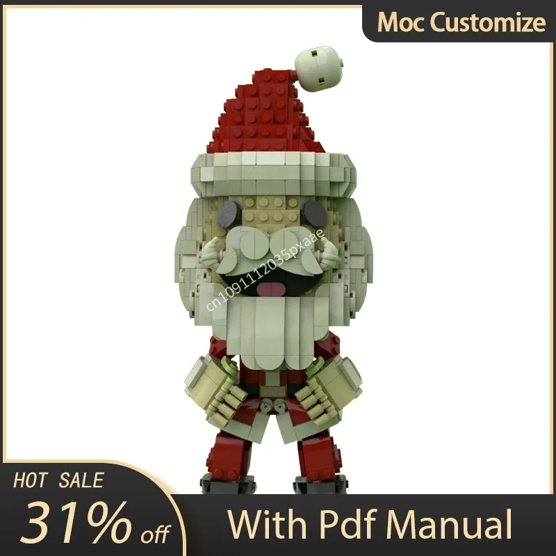 

943pcs Moc Christmas Series Sackboy-Santa Costume Building Blocks Set Educational Bricks Toys Model for Children Education Gift