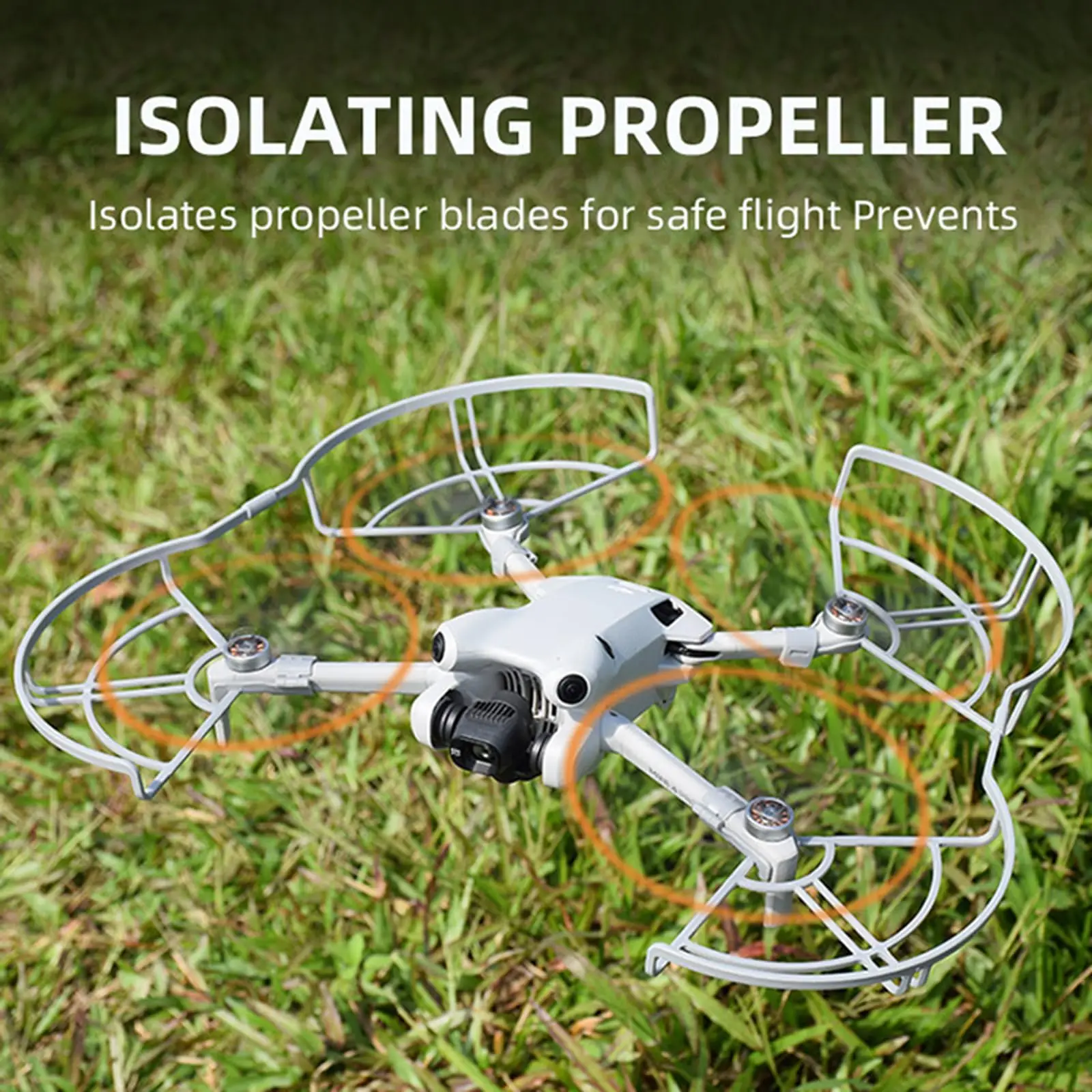 Propeller Guard for DJI Mini 4 Pro Drone Quick Release Propellers Anti-Crash Protector Props Wings Blades Paddle Cage Cover Part
