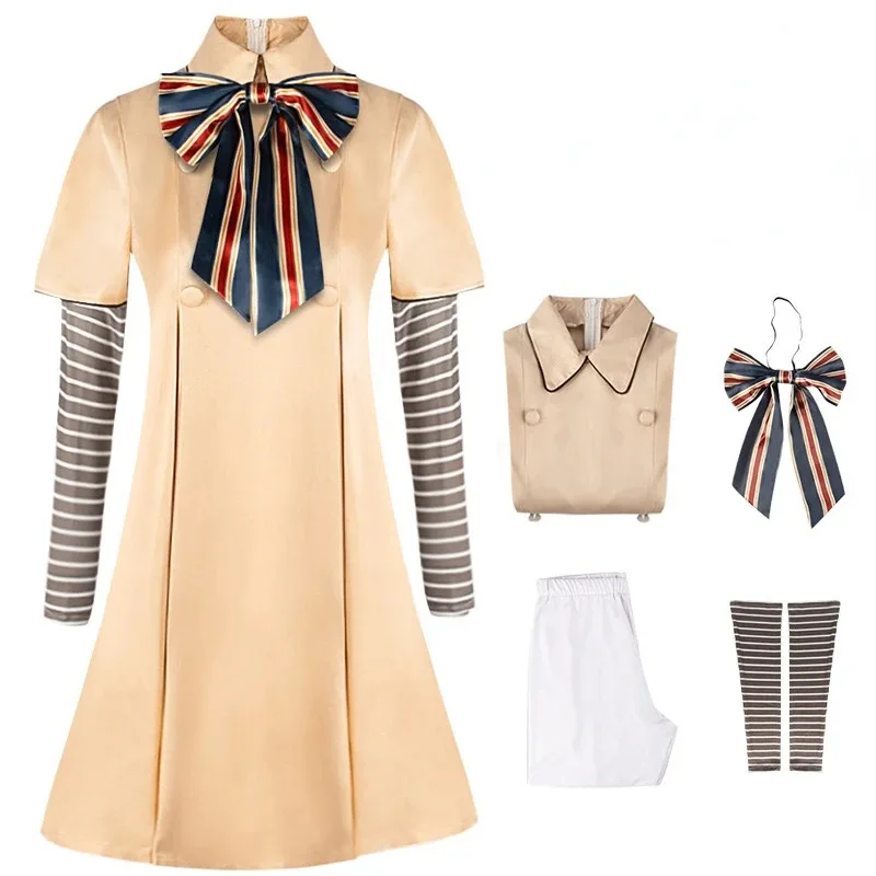 2025 New M3GAN Cosplay Costume for Girls, AI Doll, Robots, Skirt, Top Socks, Horror Movie Dresses ★ ★ ★ hh