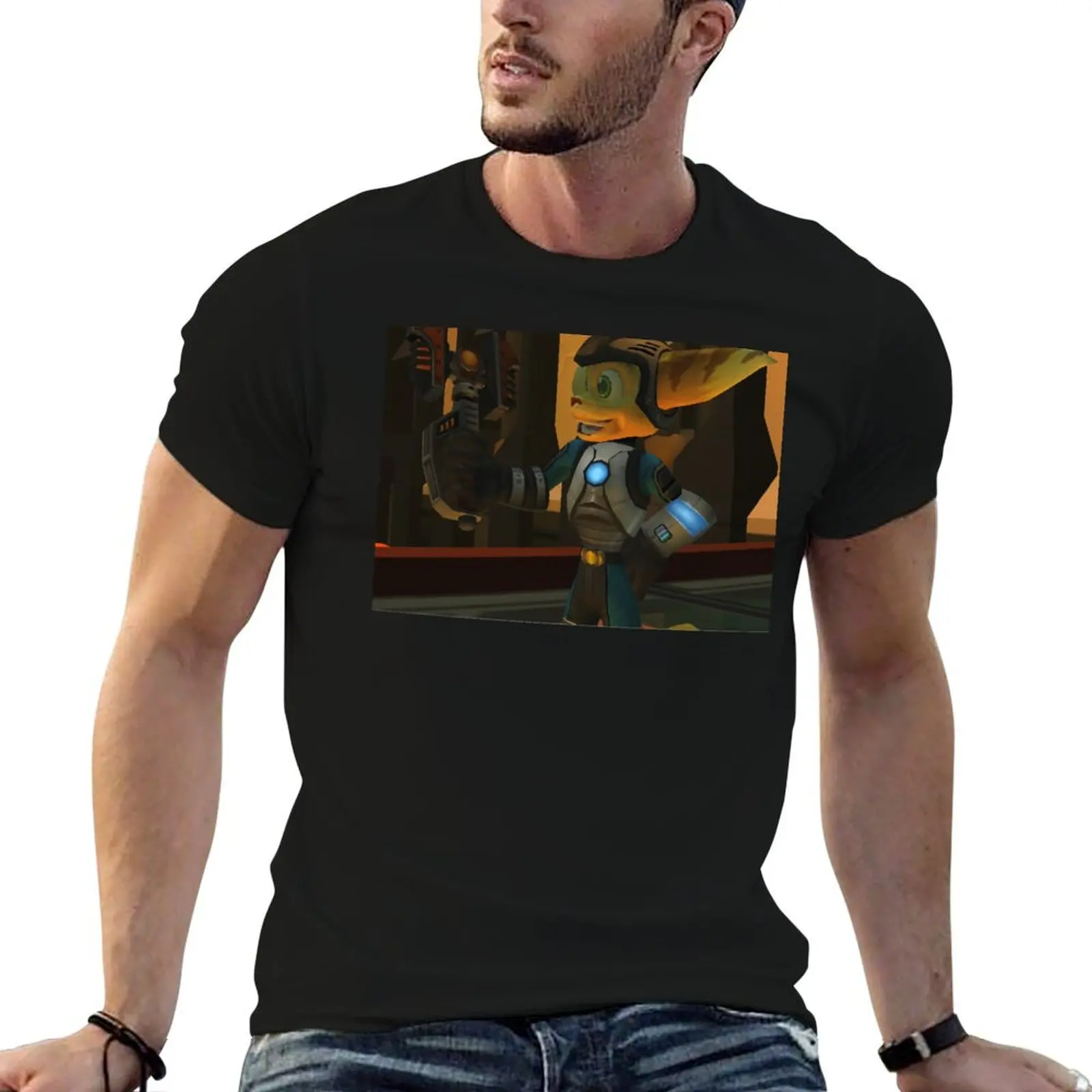 

Ratchet and Clank - Another Wrench T-Shirt cotton t shirts high quality t shirt man designer T-Shirt