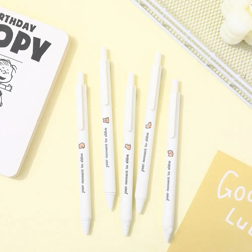 

5Pcs High Quality 0.5mm Gel Pen Stationery Black Signature Pen School/Office Black Ink Pens