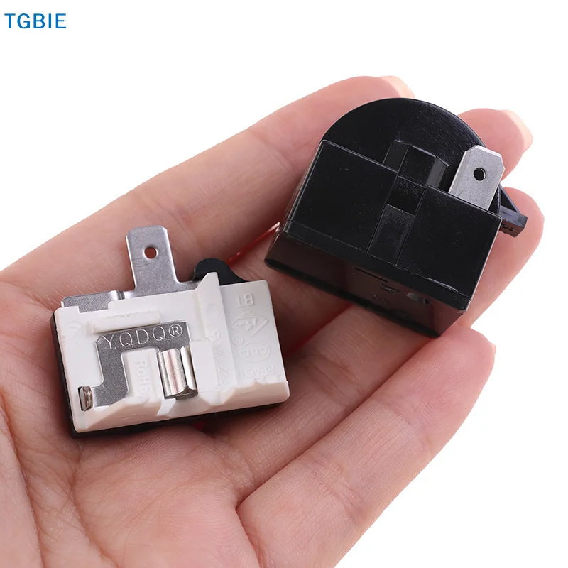[TL][TL]2PCS QP2-4.7 PTC Starter Relay 1 Pin Refrigerator Starter Relay And 6750C-0005P Refrigerator Overload Protector