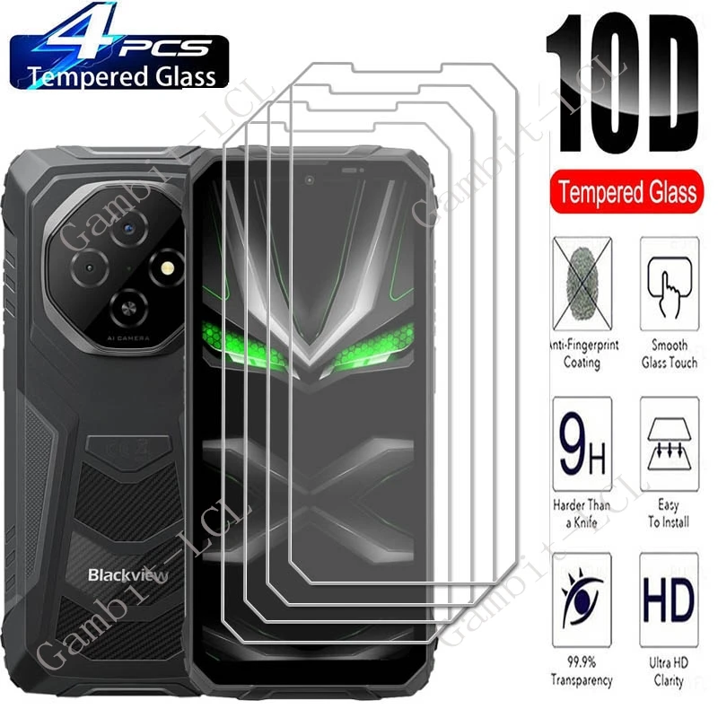 4PCS For Blackview Fort 1 6.56" Screen Protective Tempered Glass ON BlackviewFort1 BlackviewFort Fort1  Protector Cover Film
