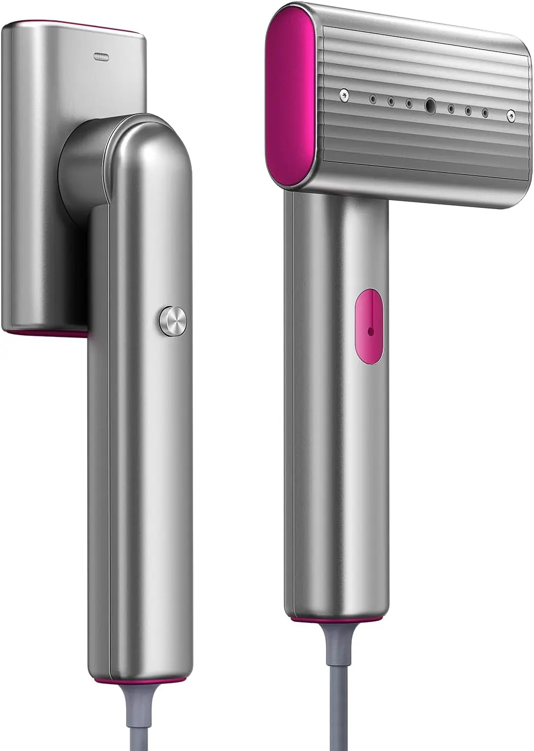 

Portable Handheld Garment Steamer, 15s Fast Heat-Up, 70ml Tank with Cup for Travel & Home Use in 120V Countries, Silver Gray