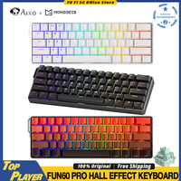 AKKO MonsGeek Fun60 Hall Effect Magnetic Switch Gaming Keyboard Support 0.01mm Rapid trigger Customized Switch BT 2.4G Wireless