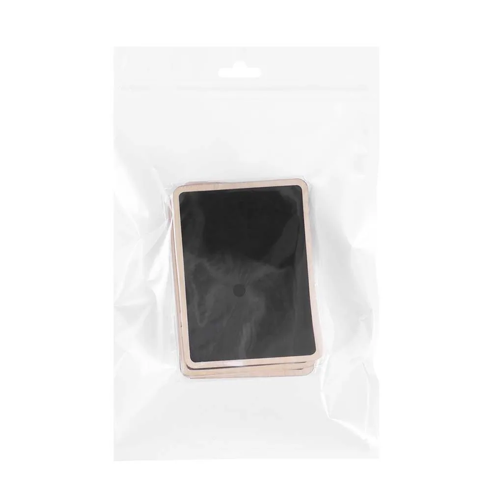 12Pcs Mini Chalkboards Wood Frame Erasable Message Boards Wedding Dinner Party Buffet Food Label Signs Mini Chalkboards