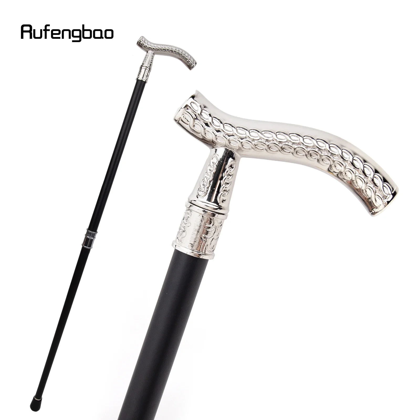 White Flower Wheatear Pattern Luxury Fashion Walking Stick for Party Decorative Cane Elegant Crosier Knob Walking Stick 93cm