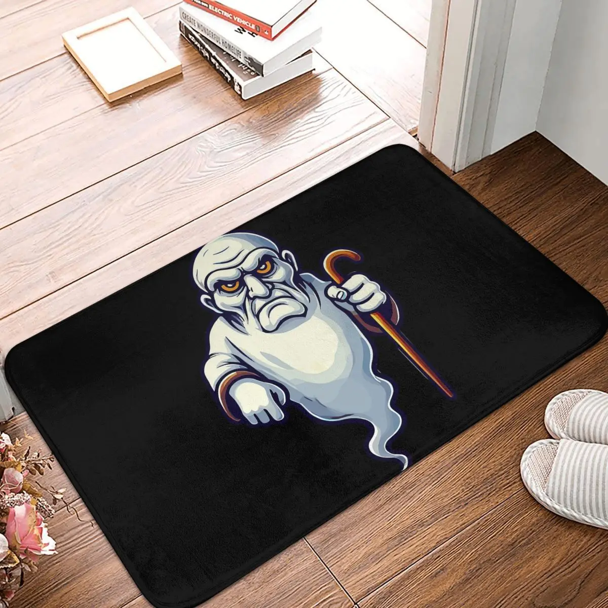 Murrisches Altes Gespenst Lustiger Halloween Non-slip Doormat Floor Mat Carpet Rug for Kitchen Entrance Home Balcony Footpad Mat