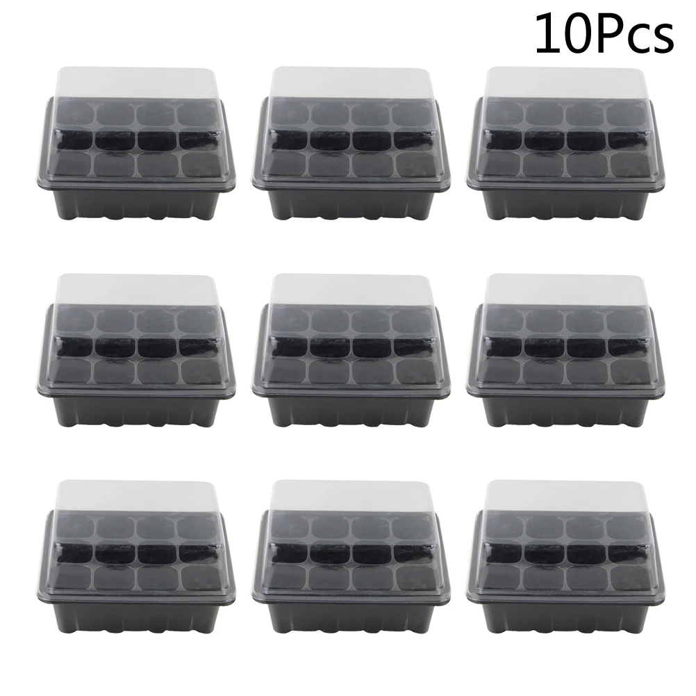 

10 Pcs Nursery Box Set Plants Seeds Tray Growing Trays Genitals Sprout Plate Sprouter