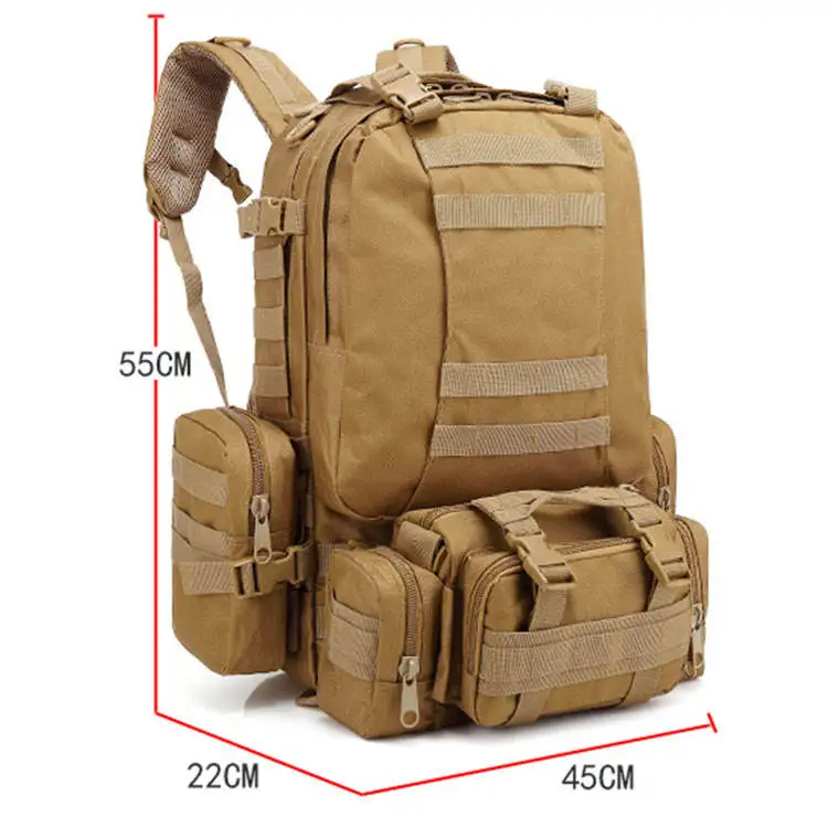 Multicam Multifunction Hiking Outdoor Camping Large Capacity 50L 55L 60L 70L 100L Custom Tactical Backpacks Rucksacks Waterproof