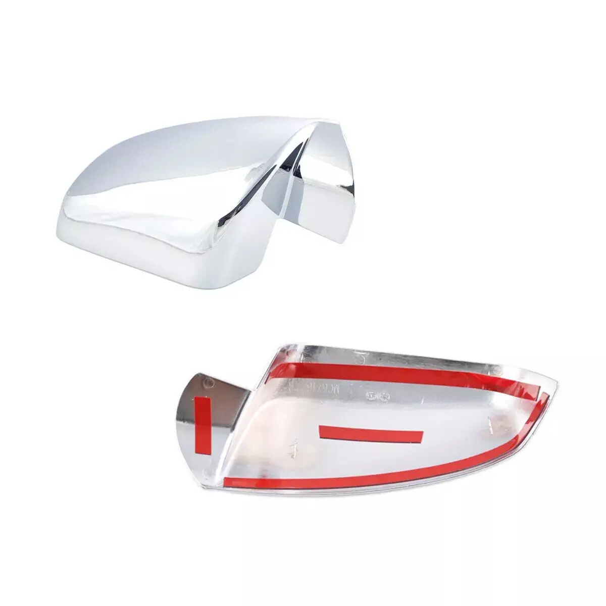 สําหรับ Chevrolet Equinox GMC Terrain 2010-2016 รถสติกเกอร์กระจกมองหลังด้านข้างฝาครอบหมวกประตูด้านนอกด้านหลังกรณี Trim