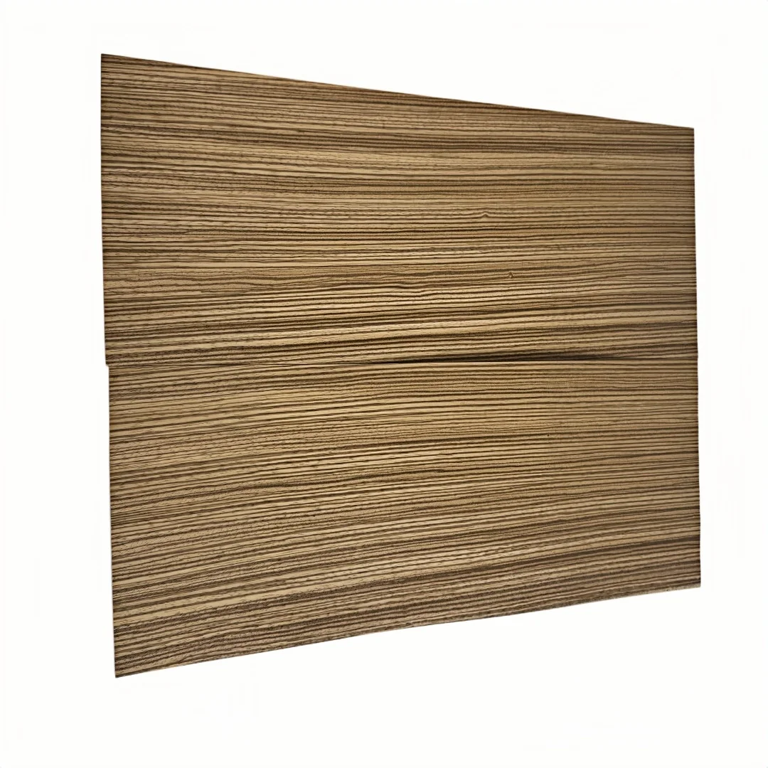2Pcs 0.5mm Natural Zebrawood Veneer, Bookmatched, Guitar Body Veneer, DIY Marquetry Veneer, Size 50x21cm