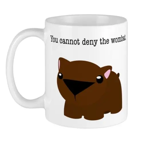 11oz mug Wombat - Printed Ceramic Coffee Tea Cup Gift