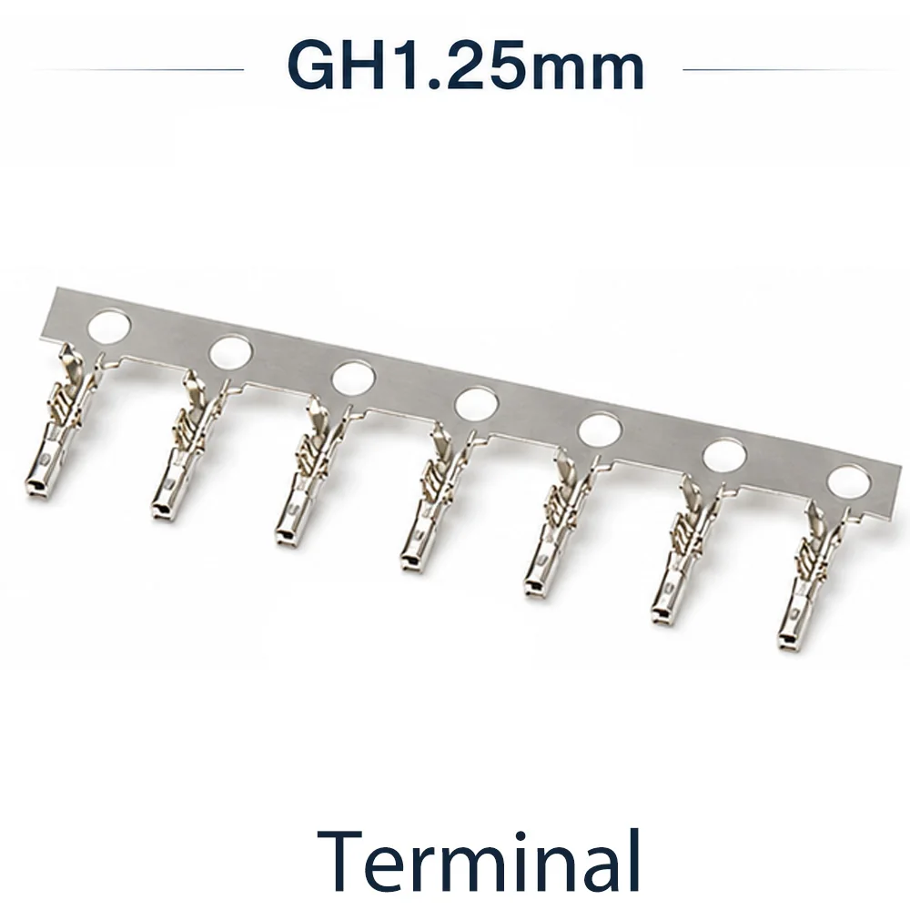 20pcs GH1.25mm Connector Kit 2P 3P 4P 5P 6P 8P 10P 12P Housing Vertical Horizontal Socket Terminal Wire to Board Plug