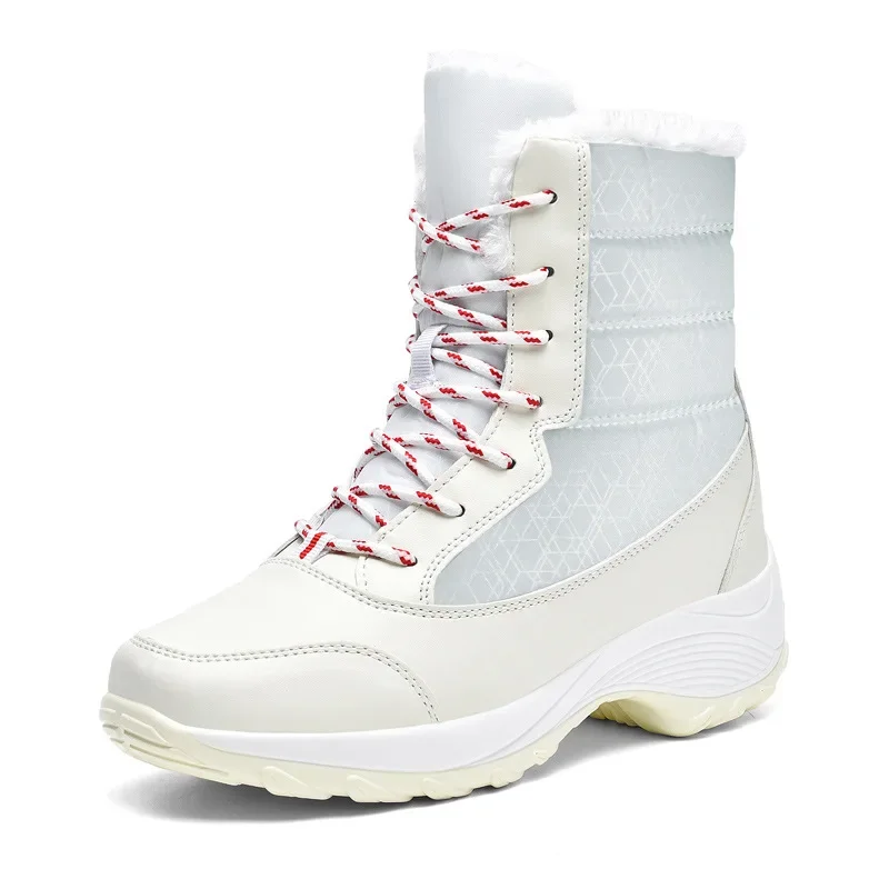 Inverno novas botas de neve femininas à prova dwaterproof água antiderrapante quente de alta qualidade sapatos de algodão venda quente mulher botas de tornozelo plus size 35-43 zapatos