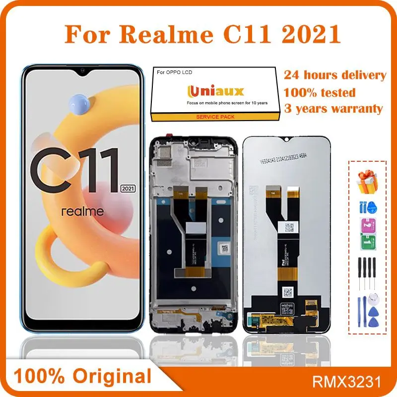 

6.52" Original For OPPO Realme C11 2021 RMX3231 LCD DIsplay Touch Screen Digitizer Assembly For Realme C11 2021 LCD Replacement