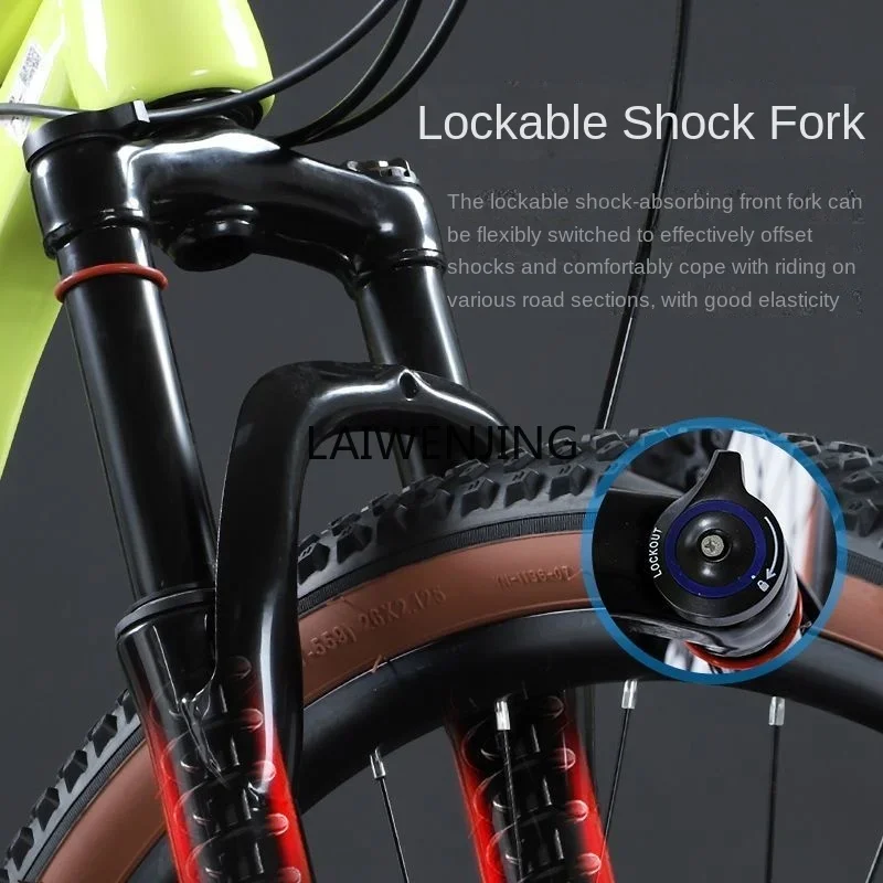 Soft-tail mountain bike double shock-absorbing bicycle off-road downhill variable speed light bicycle