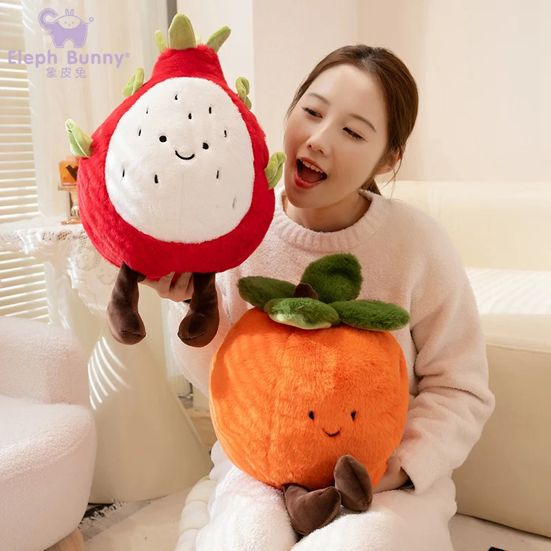 Süße Frucht Plüschtier Tasche Dekor Ananas Mangkhut Erdbeere Avocado Apfel Banane Niedliche gefüllte Fruchtpuppe Weiche Plüschtiere Geschenke ﻿