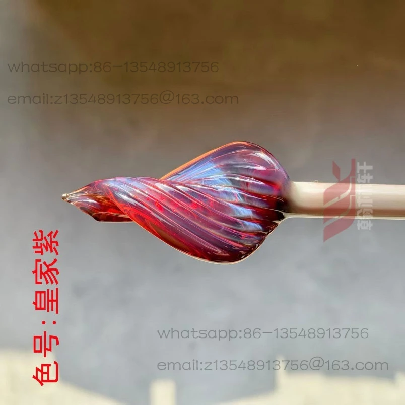 Royal Fuchsia Burnt Glass Lamp Rod, Colored High Borosilicate COE33 Spot Quick Delivery