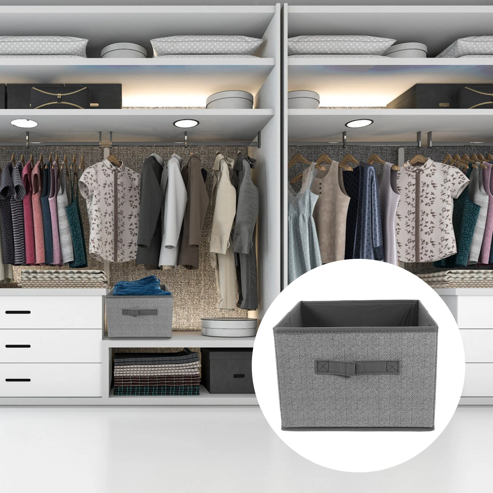 

Lightweight Nonwoven Fabric Storage Case Clothes Organizer For Bedroom Bathroom Laundry Room Large Capacity Portable Closet Bin