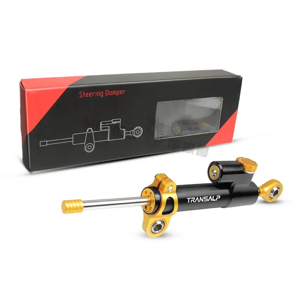 FOR HONDA TRANSALP650 TRANSALP 650 600 700 1987+ Adjustable Motorcycles Accessories Steering Stabilize Damper Bracket Mount Kit