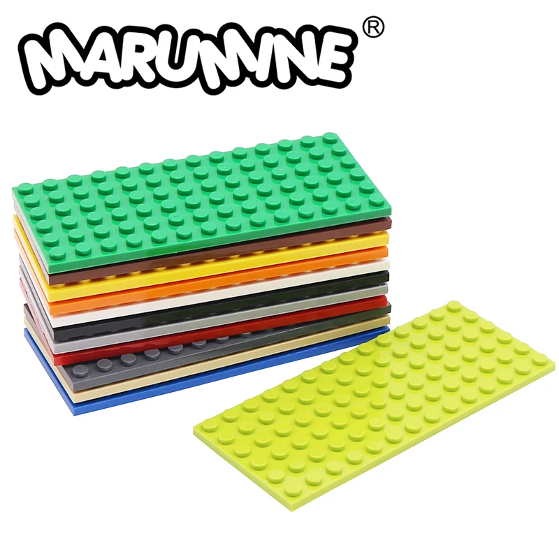 

MARUMINE 6x14 Baseplate Brick 5PCS 3456 Building Blocks MOC Classic Parts Bulk Construction City View Base Board Accessories Toy